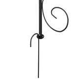 Pergola ogrodowa, czarna, ?180x255 cm, stalowa