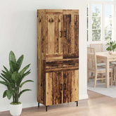 Highboard 2 szt. Stare drewno 69,5 x 34 x 180 cm