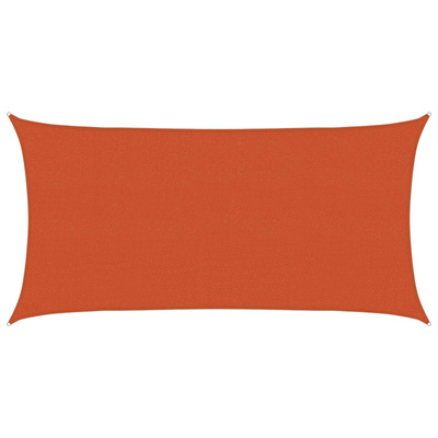 Żagiel przeciwsłoneczny pomarańczowy 2,5 x 6 m HDPE