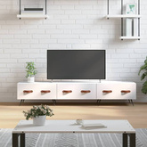 vidaXL Szafka pod TV, biała, 150x36x30 cm, materiał drewnopochodny wariant 6