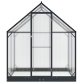 Szklarnia Ogrodowa z drzwiami antracytowy 183,5 x 123 x 207 cm