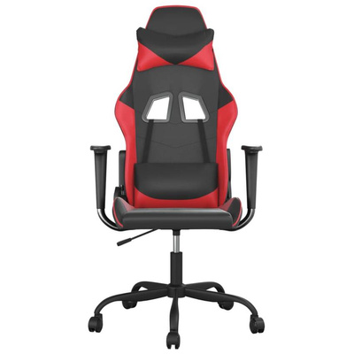 vidaXL Fotel gamingowy, czarno-czerwony, sztuczna skóra wariant 5