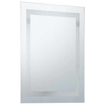 vidaXL Ścienne lustro łazienkowe z LED i czujnikiem dotyku, 60x100 cm