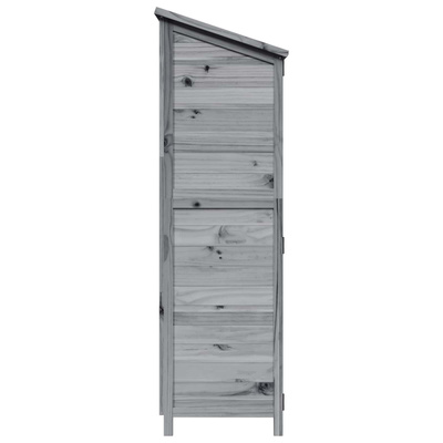 Shed ogrodowy Szary 106,5 x 56 x 176 cm Drewno Świerkowe