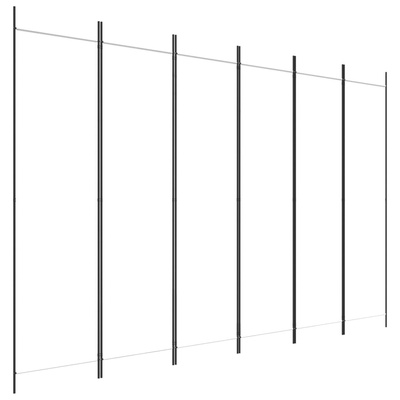 Parawan 6-panelowy, biały, 300 x 200 cm, tkanina