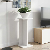 Stojak na rośliny 2 pcs Biały 25 x 25,5 x 60,5 cm