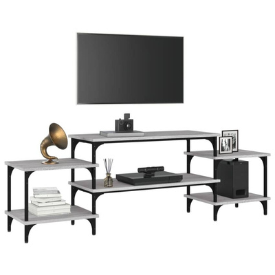 vidaXL Szafka pod TV, szary dąb sonoma, 157x35x52 cm