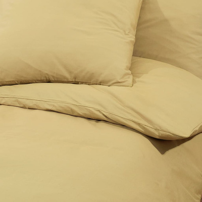 Zestaw pościeli, kolor taupe, 200x200 cm, lekka mikrofibra