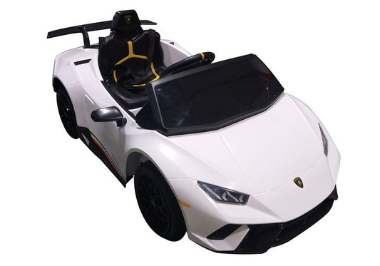Auto na akumulator Lamborghini Huracan Pilot Światła LED MP3 Białe