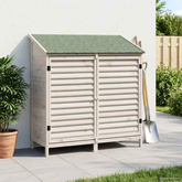 Shed ogrodowy Biały 106 x 56 x 113,5 cm Drewno Świerkowe