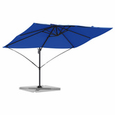 Parasol plażowy 351 x 250 x 260 cm Poliester i aluminium