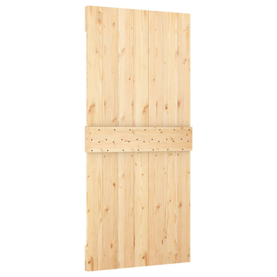 Drzwi przesuwne 90 x 210 cm Lite drewno sosnowe