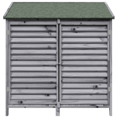 Shed ogrodowy Szary 106 x 56 x 113,5 cm Drewno Świerkowe