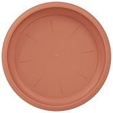 Okrągły Talerzyk Kwiatowy 6 pcs Czerwony ceglasty ? 14 x 2 cm