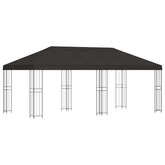 Altana z bokami 6 x 3 m antracytowy Poliester i Stal 190