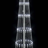 Choinka świąteczna LED z podstawą Chłodna biel 250 cm Metal
