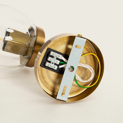 Kinkiet zewnętrzny złoty klasyczny Abruzzo Simone E27