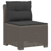 5-osobowa sofa ogrodowa z poduszkami w stylu rattanowym PP