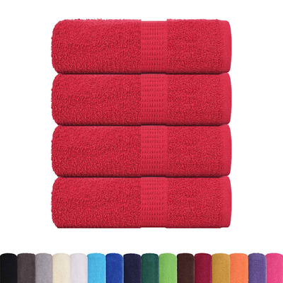 Ręczniki, FROGN, 4 szt., czerwone, 30x30 cm, 360 g/m?