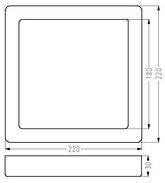 Oprawa Stropowa Candellux 2263793 Spn-08 Ip20 Led