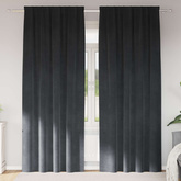 Zasłony zaciemniające 2 pcs Jasnoszary 140 x 260 cm Aksamit