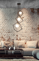 Lampa wisząca czarno-złota 3xG9 Weert Ledea 50103047