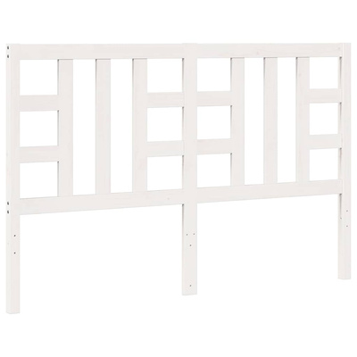 Wezgłowie łóżka, białe, 156x4x100 cm, lite drewno sosnowe