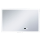 vidaXL Lustro łazienkowe z LED, czujnikiem dotyku i zegarem, 100x60 cm