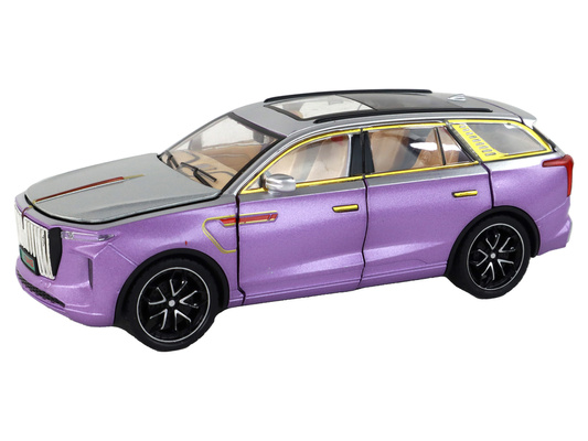 Auto RC 1:24 Samochód Pojazd E-9 Aluminiowy Zdalnie Sterowany Fioletowe