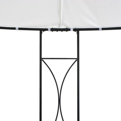 vidaXL Altana, 300 x 290 cm, biała, okrągła