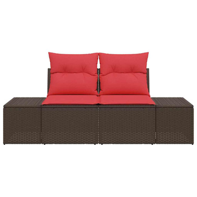 Sofa Ogrodowa z poduszką 184 x 62 x 69 cm polirattan