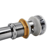 Odpływ z korkiem do umywalki, stal nierdzewna