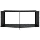 Szafki, 2 szt., czarne, polirattan