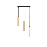 Lampa Wiszaca trzy złote tuby GU10 Abruzzo Trotti