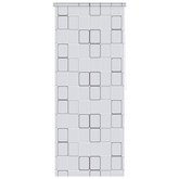 Roleta prysznicowa 120 x 240 cm, wzór w kwadraty