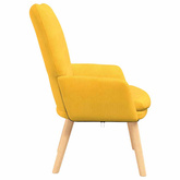 fotel Jasnożółty 63 x 67 x 94 cm tkanina