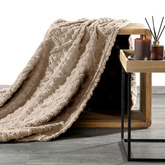 Koc Warkocz beżowy 150x200