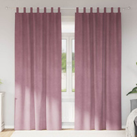Zasłony zaciemniające 2 pcs Ciemny Róż 140 x 245 cm Aksamit