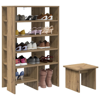 Szafka na buty 2 szt. 62 x 35 x 100 cm Materiał drewnopochodny