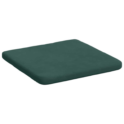 Poduszki na siedziska 4 pcs Ciemna zieleń 40 x 40 x 3 cm