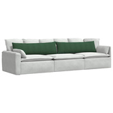 Poduszki na sofę 2 pcs Ciemna zieleń 145 x 40 cm