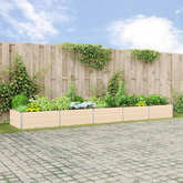 Donica Kość słoniowa 480 x 100 x 45 cm Stal Galwanizowana