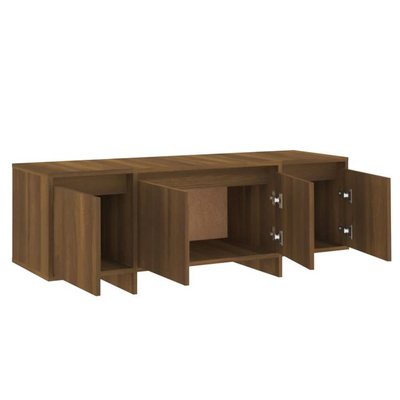 vidaXL Szafka pod TV, brązowy dąb, 120x30x40,5 cm, płyta wiórowa