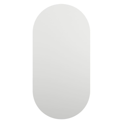 vidaXL Lustro z lampami LED, 40x20 cm, szklane, owalne