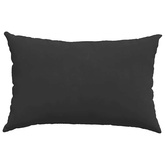 Poduszki na sofę 2 pcs Czarny 60 x 40 cm tkanina