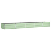Donica Pastelowa Zieleń 480 x 100 x 45 cm Stal Galwanizowana