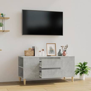 Szafka pod TV, szarość betonu, 102x44,5x50 cm vidaXL