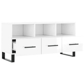 vidaXL Szafka pod TV, biała, wysoki połysk, 102x36x50 cm model standard