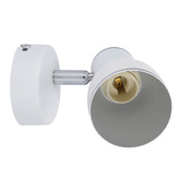 Lampa ścienna kinkiet 1xE14 biały+chrom FIDO 91-63366