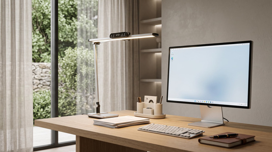 Lampka biurkowa K-BL1321 SREBRNY z serii ARES